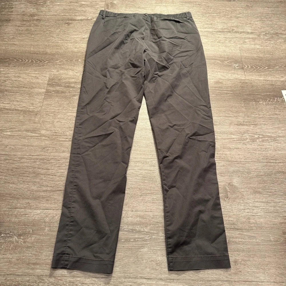 Banana Republic Pants Mens 34 Gray Cotton Blend Slim Fit Chino Work Casual 34x32